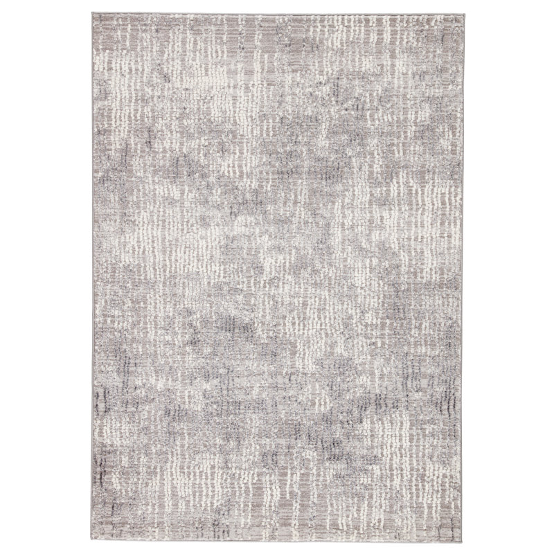 Almus Abstract Light Gray/White Area Rug & Reviews Joss & Main